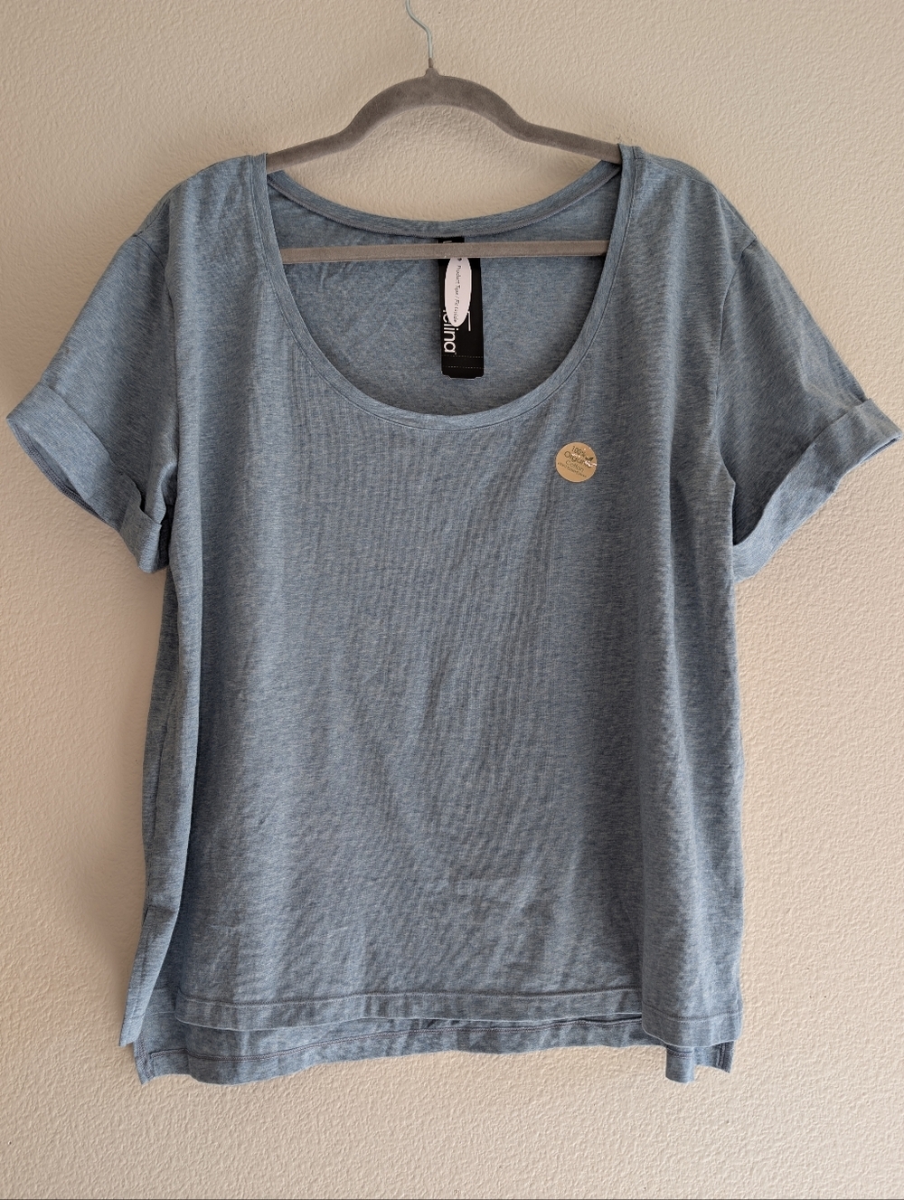 NWT Felina Soft Organic Cotton Lounge Wear Stretch Scoop Neck Tee